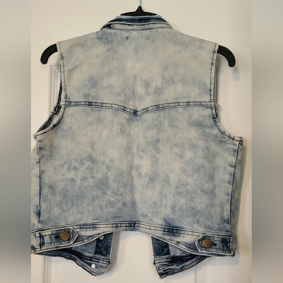 Jean vest with US Flag pattern - Picture 2 of 7